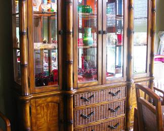 Schnadig  Gorgeous Lighted Hutch Cabinet
