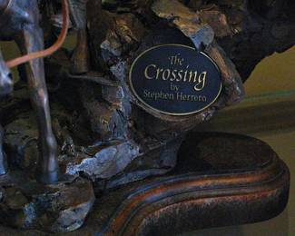 Sculpture "The Crossing" by Artist Stephen Herrero