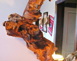 This is a Unique, Handmade Mirror Featuring a Natural, Sculptural Driftwood Frame Perfect for Spa or Natural Decor