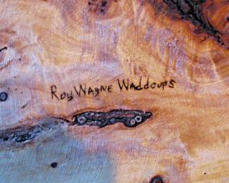 Ray Wayne Waddoups Wood Carved Buffalo