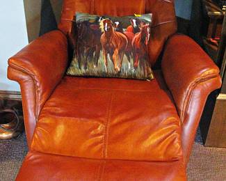 Very Nice Leather Power Recliner