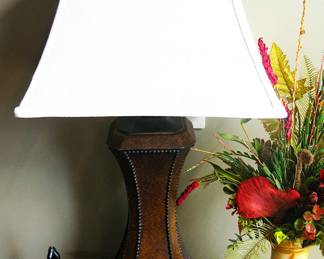 Archer Brown with Black Nail Heads Lamp Set of 2