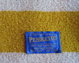 Pendleton Bridger Stripe Ivory Mix, Virgin Wool Throw Blanket