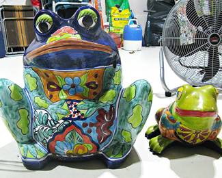 Painted Frog Pots