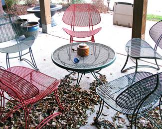 Mid Century Modern Wrought Iron Outdoor Furniture