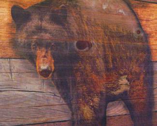 Sara L Smith "Tahoe Black Bear" on Wood.