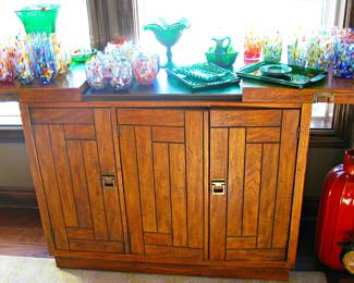 Drexel Cabinet With Sliding Extension  Top 