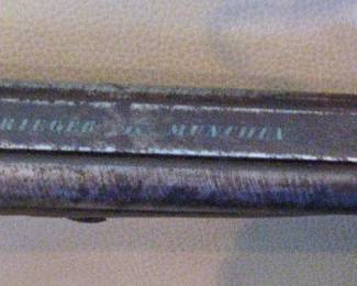 Antique Rieger of Munich Double Barrel Shotgun