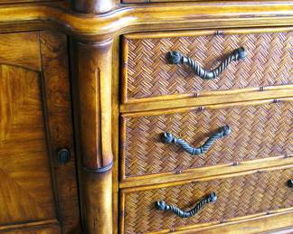 Schnadig  Gorgeous Lighted Hutch Cabinet