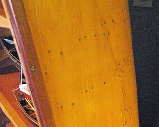 Canoe Bookshelf (Rustic Charm) Wooden Canoe Bookcase, Red Cedar Display Shelf