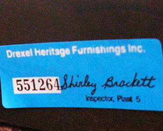 Drexel  Heritage Dinning Table with 8 Chairs / 2 Leaf's with Table Protective Cloth Cover.  