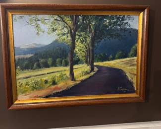 Vintage oil painting