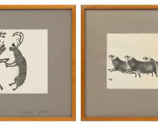 Lot 1100
Lot of Two Inuit Works on Paper, 2 PCS