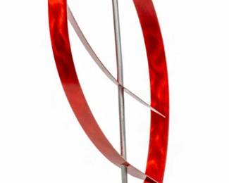 Lot 1092
Jon Allen (American) Aluminum Sculpture, 'Red Massive', H 86" Dia. 17"