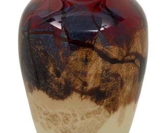 Lot 1113
Michael Nourot Art Glass Vase H 9.75" Dia. 5.5"