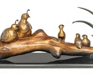 Lot 1122
Jason Napier (American, B. 1973) Bronze Sculpture 2000, 'Lady Bug Surprise', SN: #45/72, H 10" W 7.5" L 31.5"