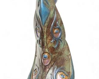 Lot 1120
Jason Napier (American, B. 1973) Polychrome Bronze Sculpture 2013, 'His Majesty', SN: #3/21, H 41" W 12" Depth 14"
