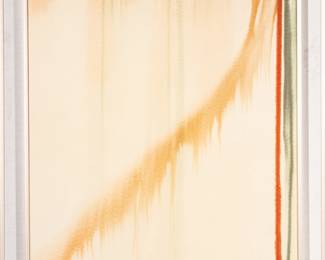 Lot 1069
Dominic Pangborn (Korean-American, B. 1952) Watercolor on Paper 1990, 'Untitled', H 47" W 40" Frame Size: H 57" W 48" Depth 2"