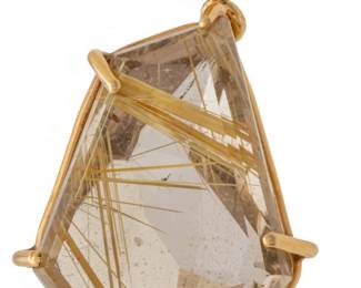 Lot 36
Citrine Pendant on Gold Chain L 22" 18 g 1 PC