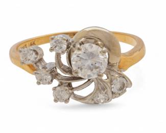 Lot 39
Diamond Ring, 14K White and Yellow Gold 8 4 g