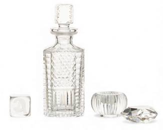 Lot 4009
Waterford, Baccarat and Rosenthal Crystal Collection, 4 PCS