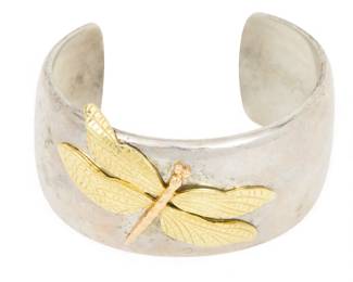 Lot 96
Tiffany & Co (NY) Gold and Sterling Silver Cuff Bracelet 2001, 68 g 1 PC