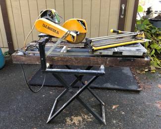 Felker Tile Master XL Saw With Tile Cutting Table & Tile Scorer