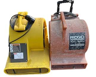 Ridgid AM25500 & Dayton 3C999C Air Movers – Jobsite Drying Duo