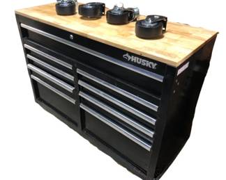 Heavy Duty Husky Toolchest Work Bench 19 Drawers Filled Casters