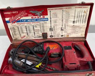 Milwaukee 1-1/2” Rotary Hammer Drill - Metal Case