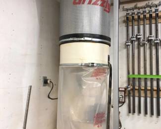 Grizzly 2 HP Sawdust Catcher Heavy Duty Dust Control Unit