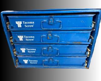 Tacoma Screw Organizer Cabinet #1 – 4 Drawers Filled with Hardware