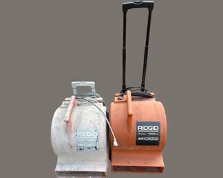 2 Ridgid AM 2500 Units Commercial Air Movers for Drying Cleanup
