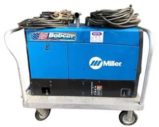 Miller Bobcat 250 Gas Welder & 10,000W Generator – AC/DC, Cart-Mounted