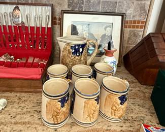 German mugs and pitcher