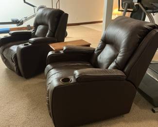 Movie chairs with cup holders