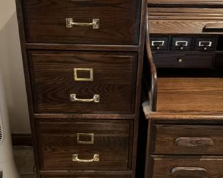 Oak file cabinet