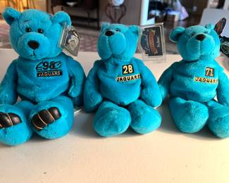 Jaguars Beanie Babies - Brunell - Taylor - Boselli 