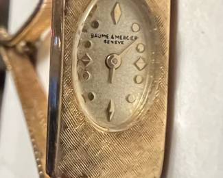 14k Baume Mercier Geneve Ladies Watch 