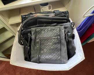 Purses: Eileen Fisher, Lucca, Tumi, Tous, Kors…..