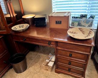 Office desk with baskets, Gilbert erector set