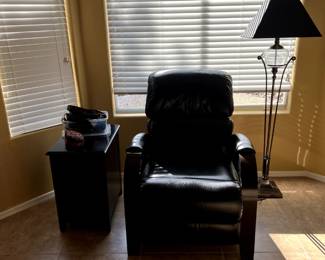 Leather recliner