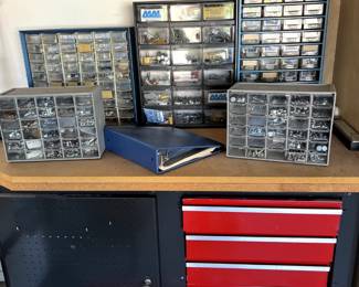 Screws, nails and bins