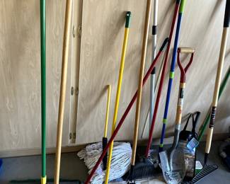 Yard tools and mops