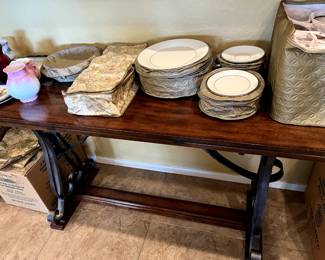 Table with Lenox Solitaire China