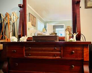 They don't make dressers like this anymore! A Beautiful Turn of Century heavy Duty Dresser With Mirror!