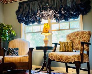 Antique recliner & Antique Arm chair.