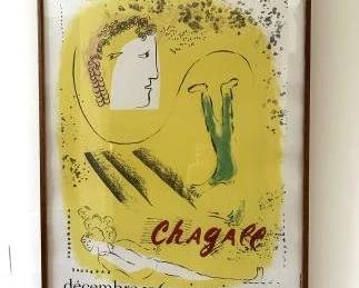 Marc Chagall exhibition poster, 1969