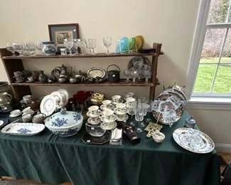 Spode, 19th c pressed glass, Masons and Wedgwood