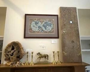 sculpture by Warren Vienneau, 19th c brass, Thai panel